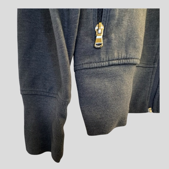 Old Navy Unisex Hoodie Size M Black Full Front Zip Pockets - Picture 3 of 12